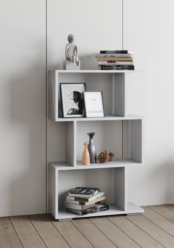 VCM NORDIC Palusa M reol, m. 3 rum - hvid tr