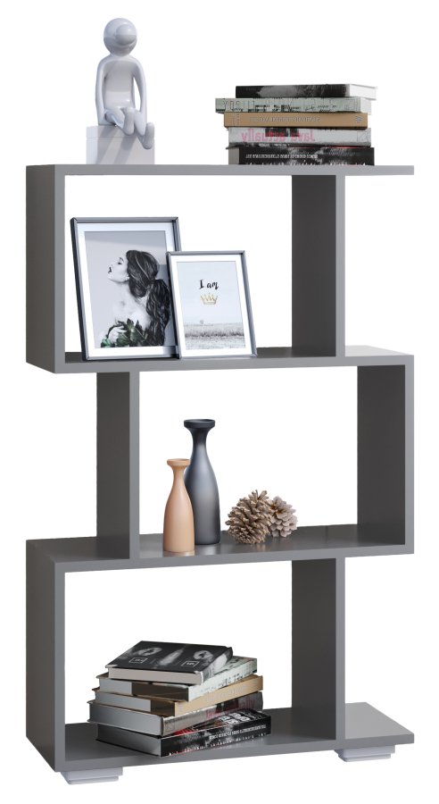 VCM NORDIC Palusa M reol, m. 3 rum - antracitgr tr