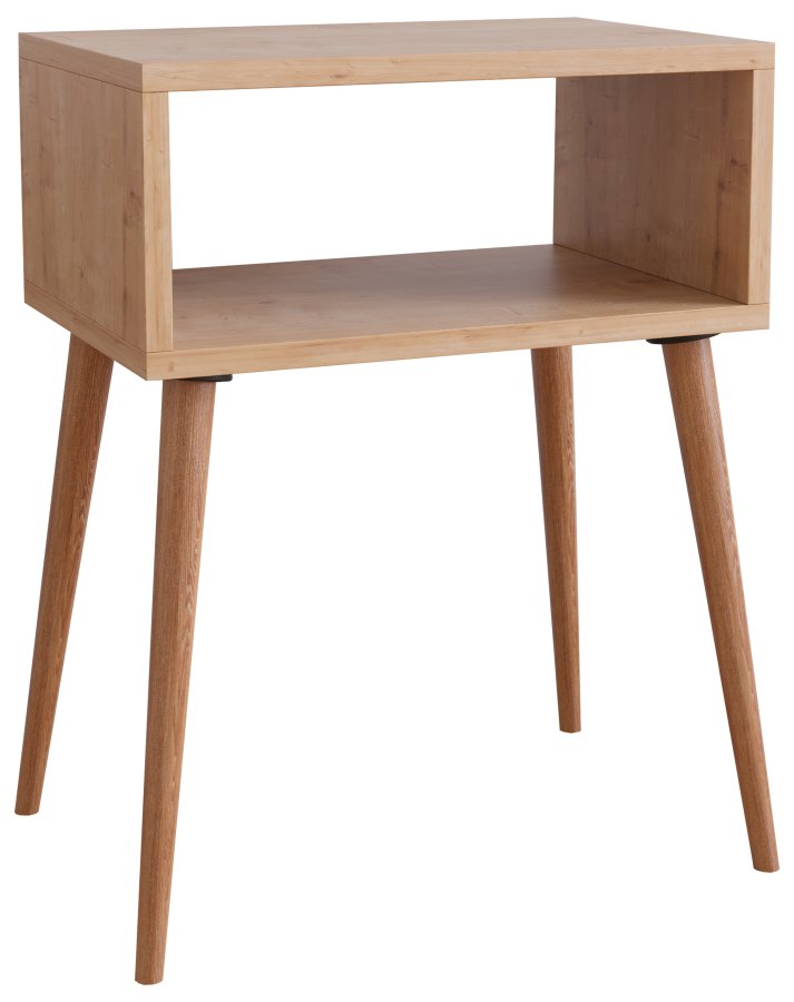 VCM NORDIC Singol M sengebord, m. 1 bent rum - natur tr (45x30)