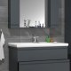 VCM NORDIC Silora XL 3-delt vaskeplads, m. spejlskab, hndvask, 2 skuffer - antracitgr melamin