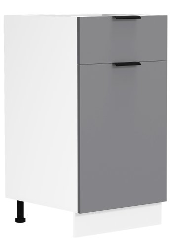 VCM NORDIC Fasola kkkenunderskab, m. 1 lge, 1 skuffe, 1 hylde - antracitgr/hvid tr (B:40)