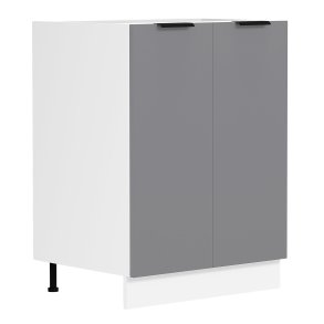 VCM NORDIC Fasola kkkenunderskab, m. 2 lger, 1 hylde - antracitgr/hvid tr (B:60)