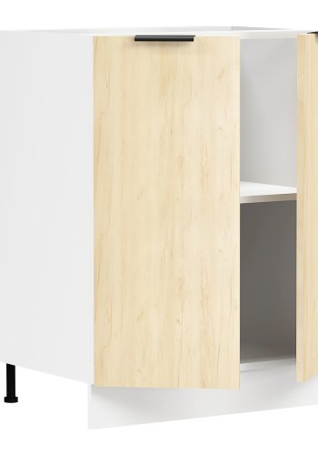 VCM NORDIC Fasola kkkenunderskab, m. 2 lger, 1 hylde - natur/hvid tr (B:60)