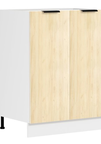 VCM NORDIC Fasola kkkenunderskab, m. 2 lger, 1 hylde - natur/hvid tr (B:60)