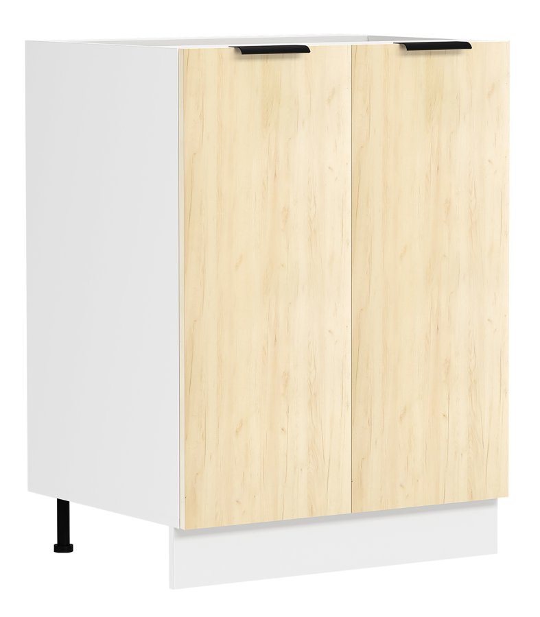 VCM NORDIC Fasola kkkenunderskab, m. 2 lger, 1 hylde - natur/hvid tr (B:60)