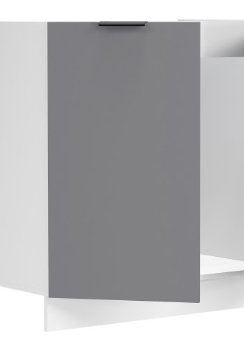 VCM NORDIC Fasola kkkenunderskab til hndvask, m. 2 lger - antracitgr/hvid tr (B:80)