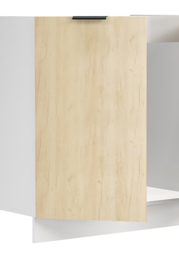 VCM NORDIC Fasola kkkenunderskab til hndvask, m. 2 lger - natur/hvid tr (B:80)