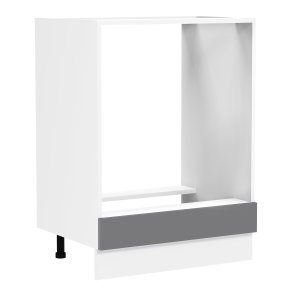 VCM NORDIC Fasola kkkenskab til ovn og indbygget kogeplade - antracitgr/hvid tr