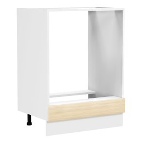 VCM NORDIC Fasola kkkenskab til ovn og indbygget kogeplade - natur/hvid tr