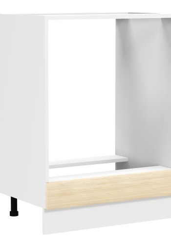 VCM NORDIC Fasola kkkenskab til ovn og indbygget kogeplade - natur/hvid tr