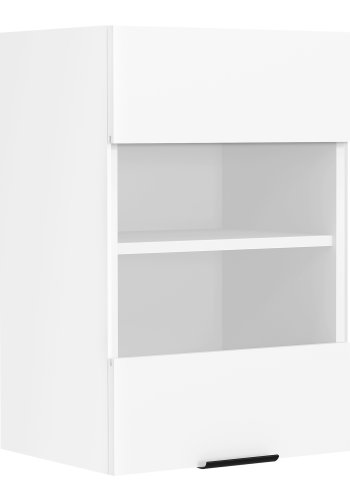 VCM NORDIC Fasola kkken vgskab, m. 1 glaslge og 1 hylde - hvid tr (B:40)