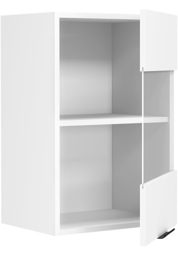 VCM NORDIC Fasola kkken vgskab, m. 1 glaslge og 1 hylde - hvid tr (B:40)