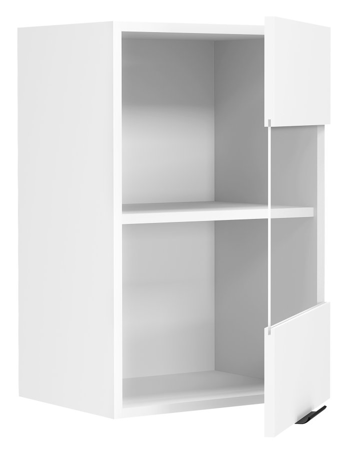 VCM NORDIC Fasola kkken vgskab, m. 1 glaslge og 1 hylde - hvid tr (B:40)