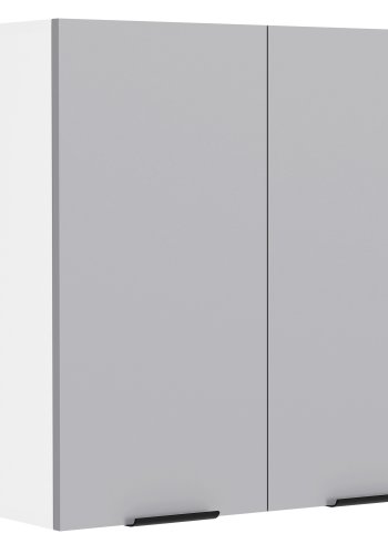 VCM NORDIC Fasola kkken vgskab, m. 2 lger og 1 hylde - antracitgr/hvid tr (B:60)