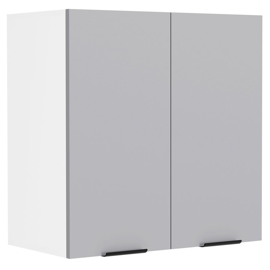 VCM NORDIC Fasola kkken vgskab, m. 2 lger og 1 hylde - antracitgr/hvid tr (B:60)