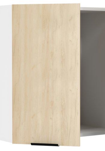 VCM NORDIC Fasola kkken vgskab, m. 2 lger og 1 hylde - natur/hvid tr (B:60)