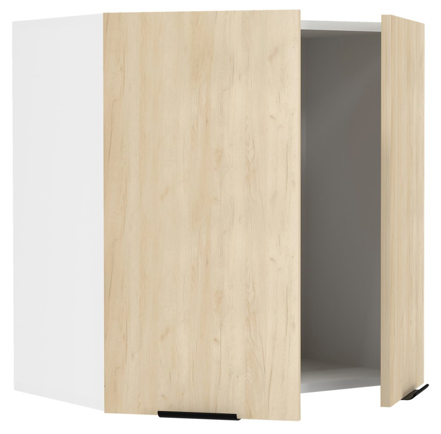 VCM NORDIC Fasola kkken vgskab, m. 2 lger og 1 hylde - natur/hvid tr (B:60)