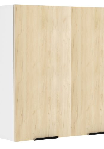 VCM NORDIC Fasola kkken vgskab, m. 2 lger og 1 hylde - natur/hvid tr (B:60)