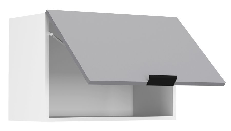 VCM NORDIC Fasola kkken vgskab over emhtte, m. 1 lge - antracitgr/hvid tr (B:60)