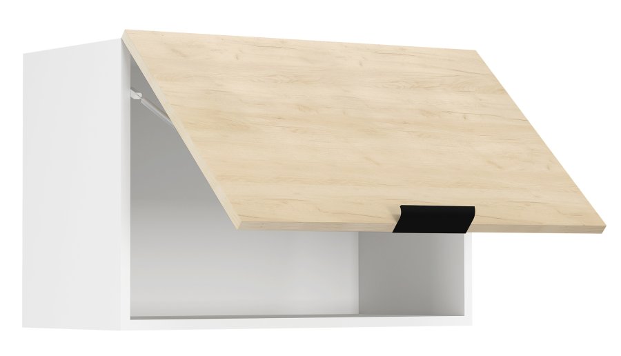 VCM NORDIC Fasola kkken vgskab over emhtte, m. 1 lge - natur/hvid tr (B:60