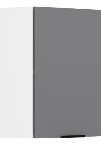 VCM NORDIC Fasola kkken hjrnevgskab, m. 1 lge og 1 hylde - antracitgr/hvid tr (B:57)