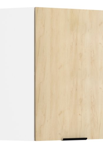 VCM NORDIC Fasola kkken hjrnevgskab, m. 1 lge og 1 hylde - natur/hvid tr (B:57)