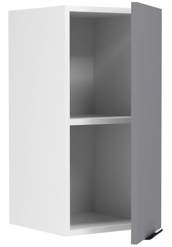 VCM NORDIC Fasola kkken vgskab, m. 1 lge og 1 hylde - antracitgr/hvid tr (B:30)