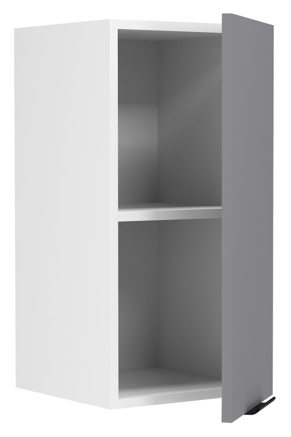 VCM NORDIC Fasola kkken vgskab, m. 1 lge og 1 hylde - antracitgr/hvid tr (B:30)