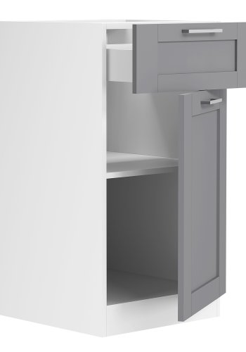 VCM NORDIC Colura kkkenunderskab, m. 1 lge, 1 skuffe, 1 hylde - antracitgr/hvid tr (B:40)