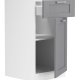 VCM NORDIC Colura kkkenunderskab, m. 1 lge, 1 skuffe, 1 hylde - antracitgr/hvid tr (B:40)
