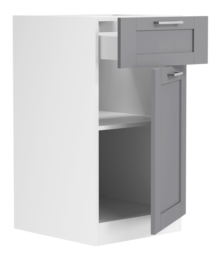 VCM NORDIC Colura kkkenunderskab, m. 1 lge, 1 skuffe, 1 hylde - antracitgr/hvid tr (B:40)