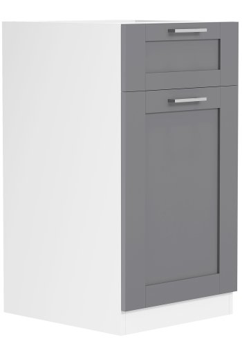 VCM NORDIC Colura kkkenunderskab, m. 1 lge, 1 skuffe, 1 hylde - antracitgr/hvid tr (B:40)