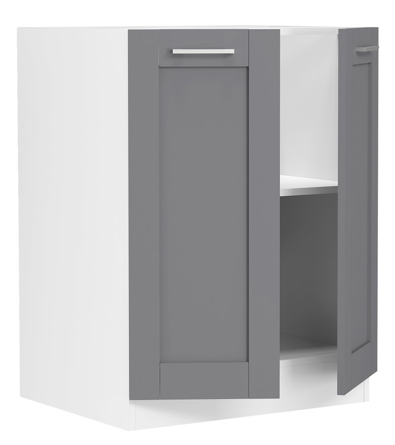 VCM NORDIC Colura kkkenunderskab, m. 2 lger, 1 hylde - antracitgr/hvid tr (B:60)