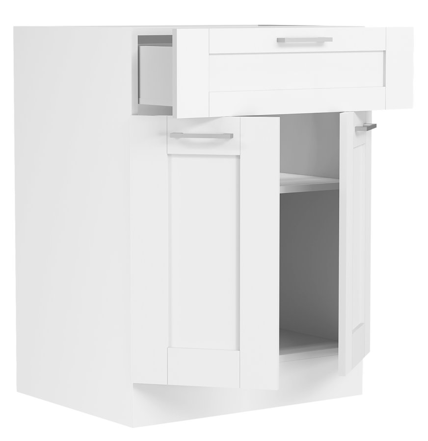 VCM NORDIC Colura kkkenunderskab, m. 2 lger, 1 skuffe, 1 hylde - hvid tr (B:60)