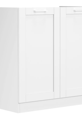 VCM NORDIC Colura kkkenunderskab til hndvask, m. 2 lger - hvid tr (B:80)