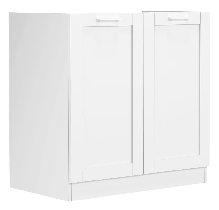 VCM NORDIC Colura kkkenunderskab til hndvask, m. 2 lger - hvid tr (B:80)