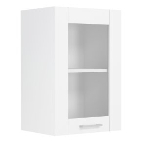 VCM NORDIC Colura kkken vgskab, m. 1 glaslge, 1 hylde - hvid tr (B:40)