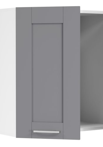 VCM NORDIC Colura kkken vgskab, m. 2 lger - antracitgr/hvid tr (B:60)