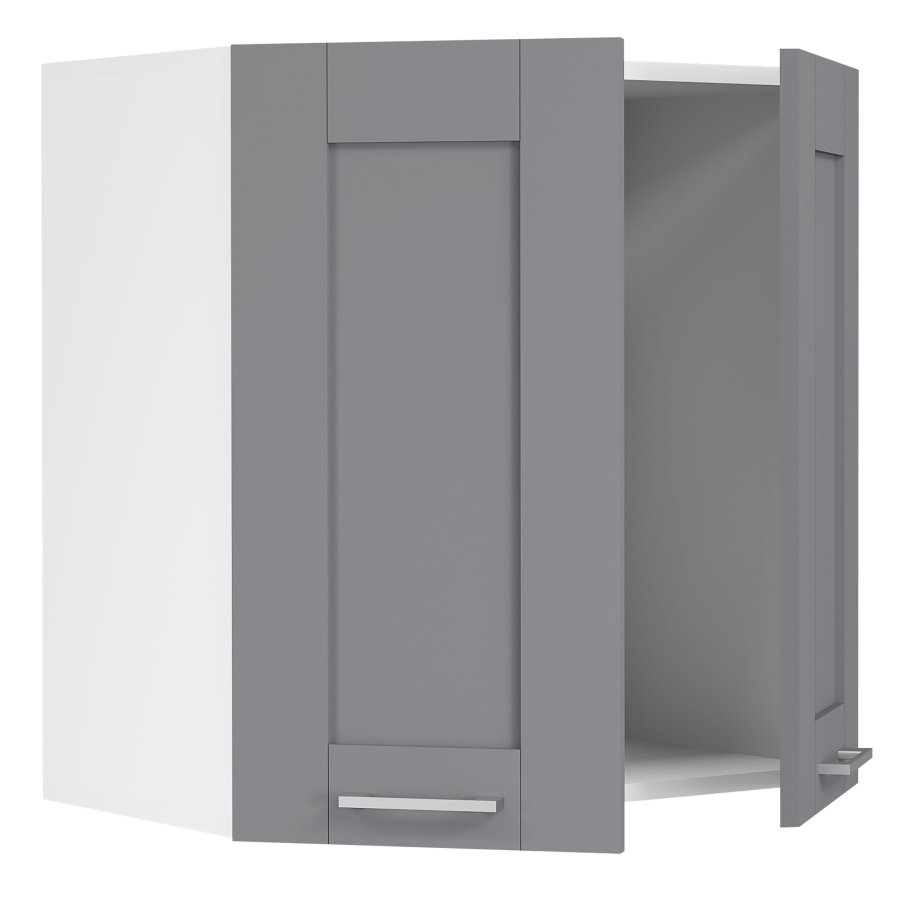 VCM NORDIC Colura kkken vgskab, m. 2 lger - antracitgr/hvid tr (B:60)