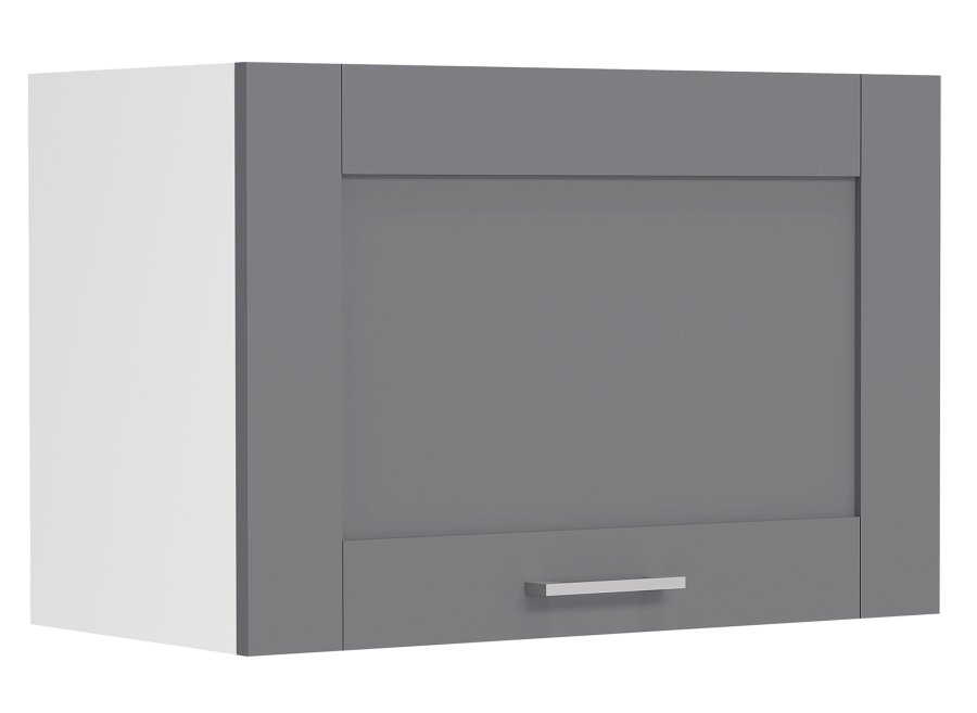 VCM NORDIC Colura kkken vgskab over emhtte, m. 1 lge - antracitgr/hvid tr (B:60)