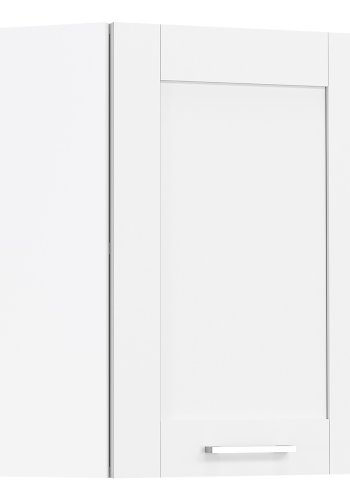 VCM NORDIC Colura kkken hjrnevgskab, m. 1 lge, 1 hylde - hvid tr (B:57)