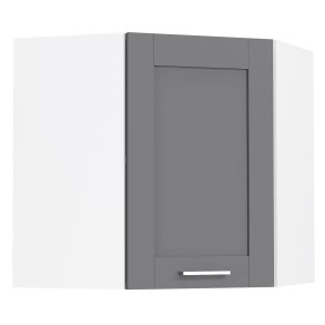 VCM NORDIC Colura kkken hjrnevgskab, m. 1 lge, 1 hylde - antracitgr/hvid tr (B:57)