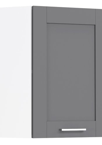 VCM NORDIC Colura kkken hjrnevgskab, m. 1 lge, 1 hylde - antracitgr/hvid tr (B:57)