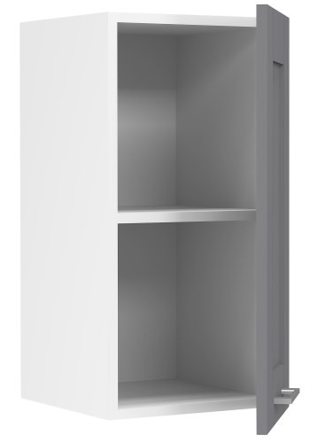 VCM NORDIC Colura kkken vgskab, m. 1 lge, 1 hylde - antracitgr/hvid tr (B:30)