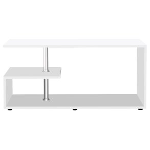 VCM NORDIC Maliso M sofabord, m. 1 hylde - hvid tr (91x53)