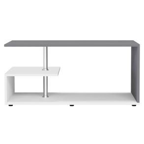 VCM NORDIC Maliso M sofabord, m. 1 hylde - antracitgr/hvid tr (91x53)