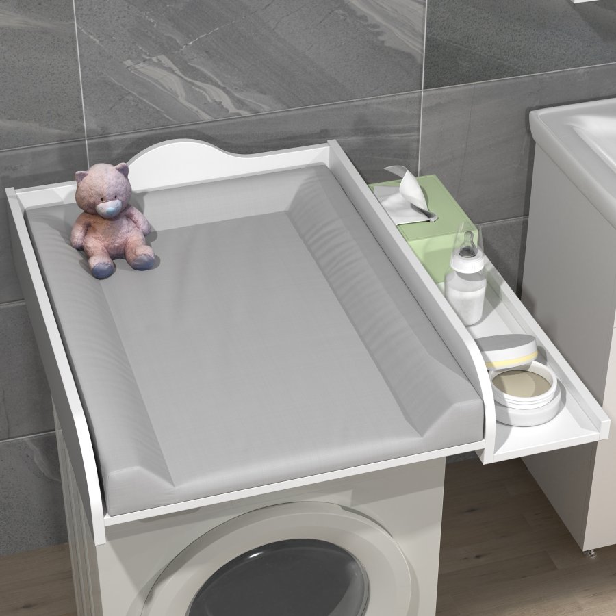 VCM NORDIC Malira L puslebord - hvid tr (81x72)