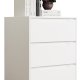 VCM NORDIC Malira L kommode, m. 3 skuffer - hvid tr