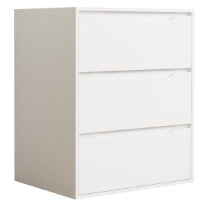 VCM NORDIC Malira L kommode, m. 3 skuffer - hvid tr