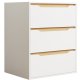 VCM NORDIC Malira L kommode, m. 3 skuffer - hvid/natur tr